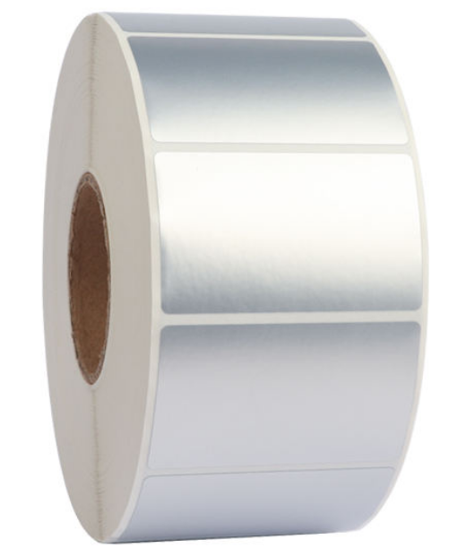 Barcode Label 100mm x 50mm Polypropylene Labels (Silver)