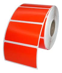 Barcode Label 100mm x150mm Direct Thermal (Red)