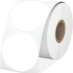 Barcode Label 25mm (Round, Blue)