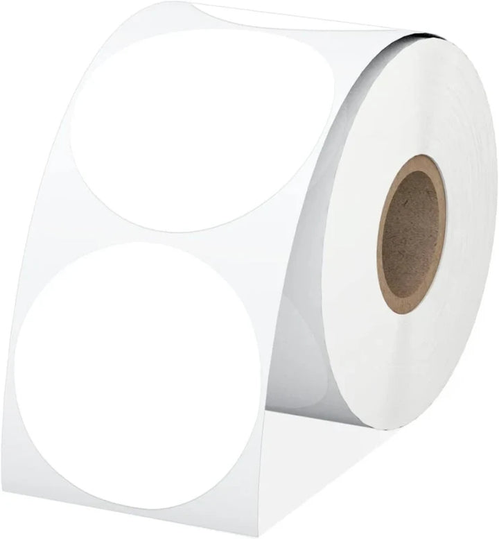 Barcode Label 25mm (Round, Blue)