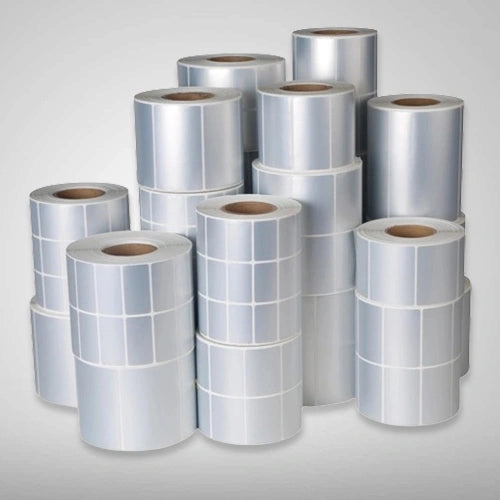 Barcode Label 50mm x 50mm (Silver)