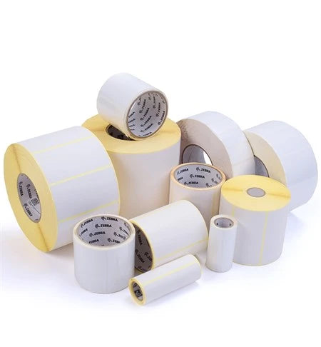 Zebra Z-Perform 1000T 102 x 38mm Thermal Transfer Paper Labels, Uncoated, Permanent Adhesive, 25mm Core, Perforation, 800294-155